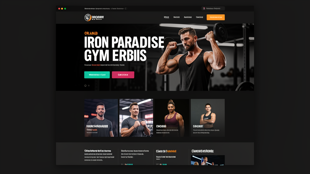 Iron Paradise Gym — Fitness Website